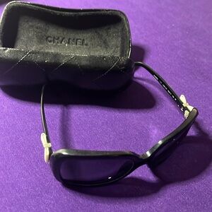 Chanel sunglasses, vintage w/bow logo